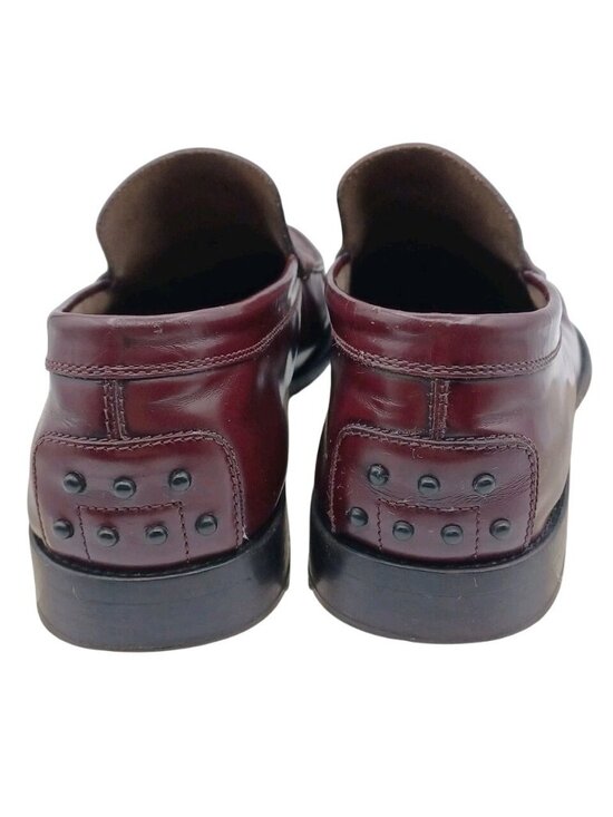 Tod’s Men’s Driving Loafers Burgundy Brown Leather US 9.5 EU 43 Italy old money main image 12